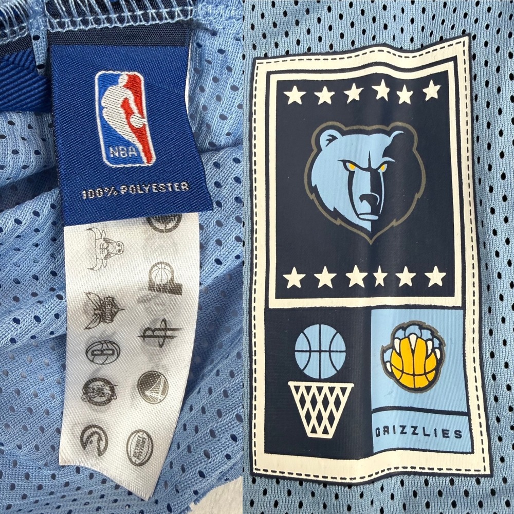 NBA Memphis Grizzlies Reversible Mesh Tank Top‎ Ultra Game Blue Navy Mens Small - Picture 4 of 12